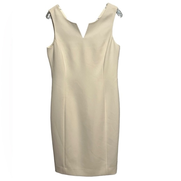 Carlisle Dresses & Skirts - Carlisle Collection Casablanca off white sleeveless sheath dress minimalist